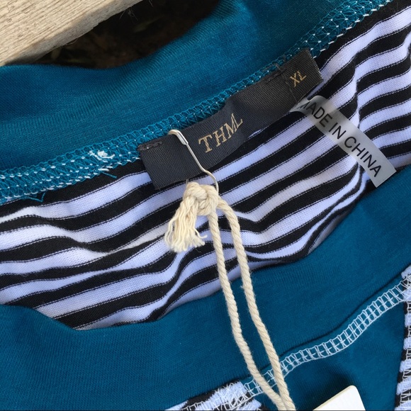 THML stripped long sleeves tees XL - Picture 2 of 5